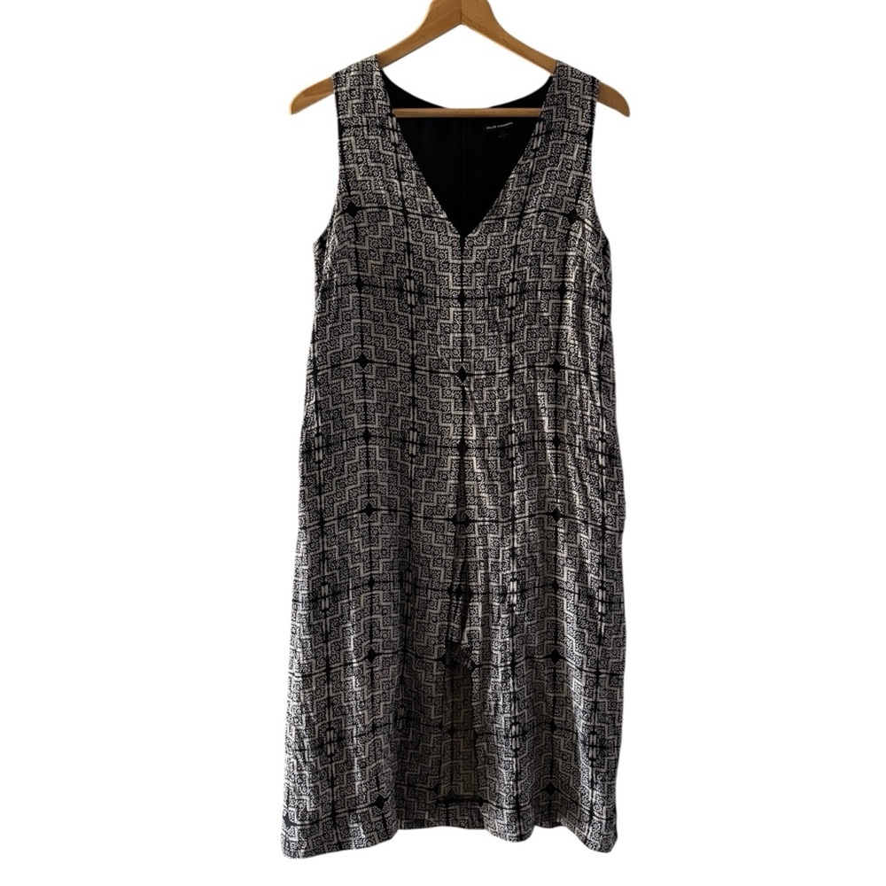 CLUB MONACO Romper Dress Women size 2 SILK Shorts Hybrid Moroccan Tile Print